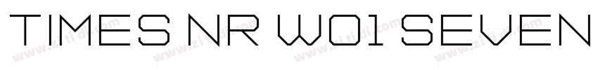 Times NR W01 Seven字体转换